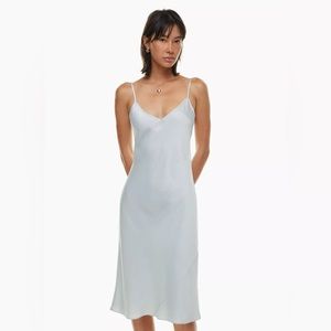 Wilfred Aritzia Only Slip Satin Midi Dress